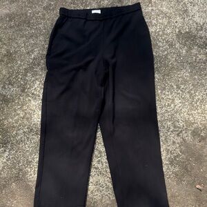 Kim Rogers Black Straight-Leg Trousers